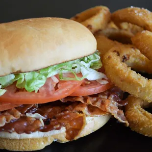 BLT and Onion Rings