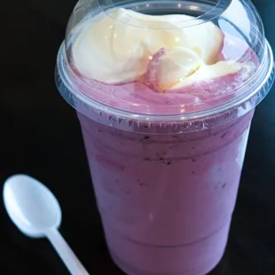 Raspberry Custard Soda
