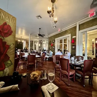 Interior view from our table