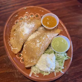 Fried empanadas of birria