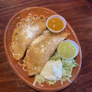 Fried empanadas of birria