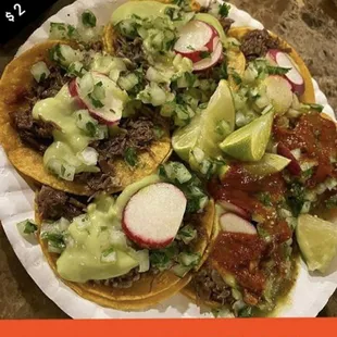 Delicious street tacos