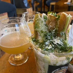 The BEST rolled papa tacos pairs well with beer too