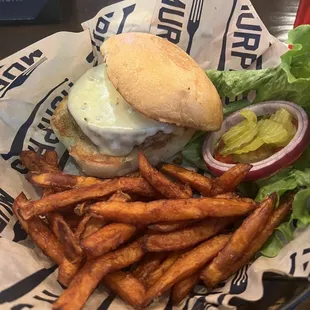 Turkey butler and sweet potato fries