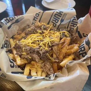 Me and my 3 friends had the pot roast fries to share - omg, so delicious.