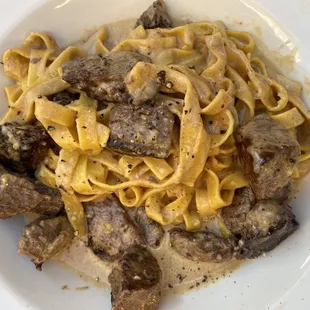 Tagliatelle with filet