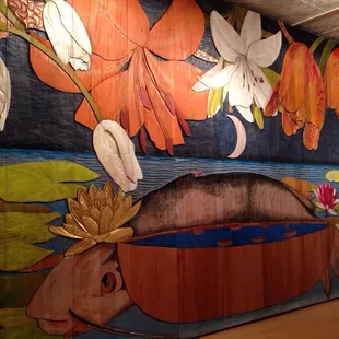 Massive wood carving