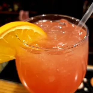 Morning Glory - Champaign, Ketel One Orange, pineapple juice splash of orange juice with grenadine on top. The wife loves that!