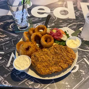 Breaded Fried Pork Tenderloin Sandwich