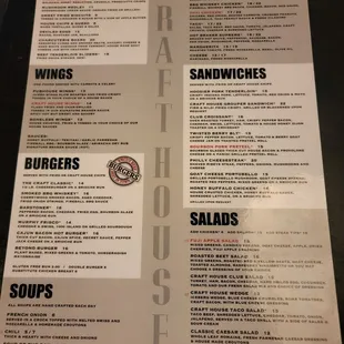 Updated menu September 2023