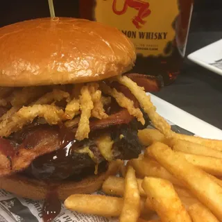 Smoked BBQ Whiskey Burger