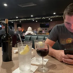 a man looking at his phone