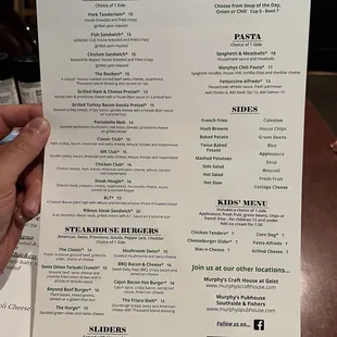 2024 menu