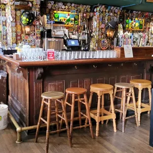 View of one end of the bar when you first enter.