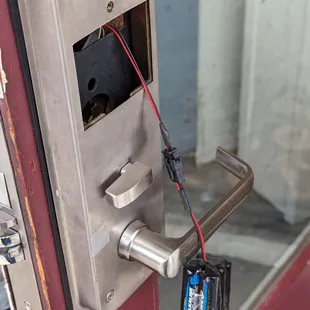 Outdoor lock to building