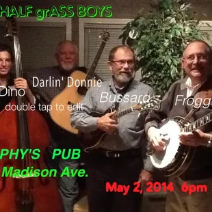 a group of people playing music