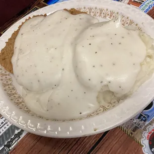 Chicken fried steak....