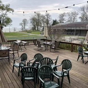 Back deck, outdoor seating