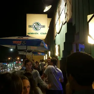 Out on the balcony at Murphys.