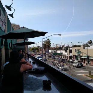 outside