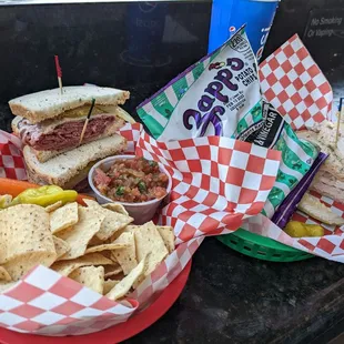 Hot Pastrami Sandwich