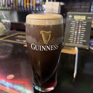 Beautiful pint of Guinness