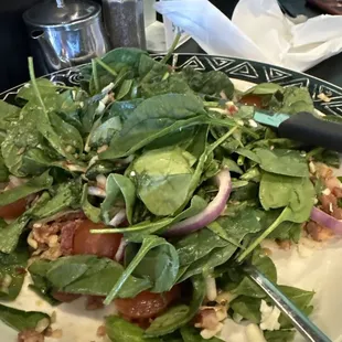 Spinach Steak salad