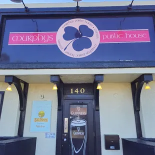 the front of the building