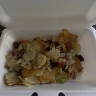 Homemade corn beef hash