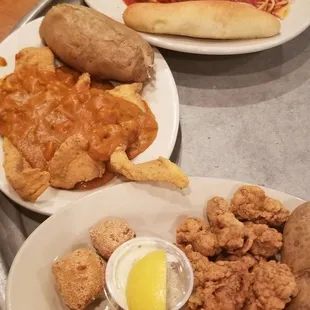 The people&apos;s food next to us... had to snap a pic. LOL.