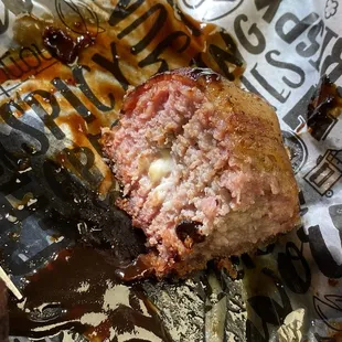 Brat Bacon Bomb Appetizer