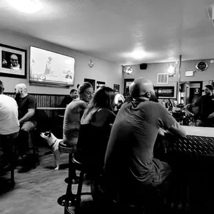 people sitting at the bar