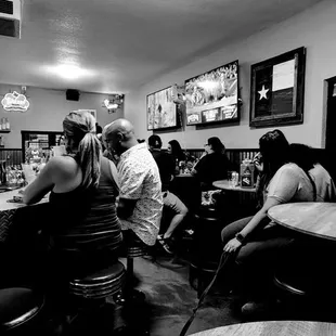 people sitting at the bar