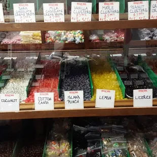 a display of candy