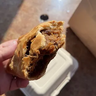 Blueberry pulled pork Okie pie