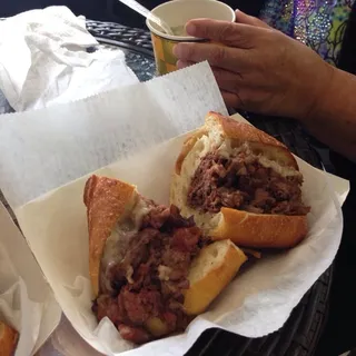 "Prime Rib" Rare Roast Beef Sandwich