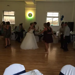 Celebration at the wedding!