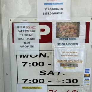 Do not eat raw fish if not purchased