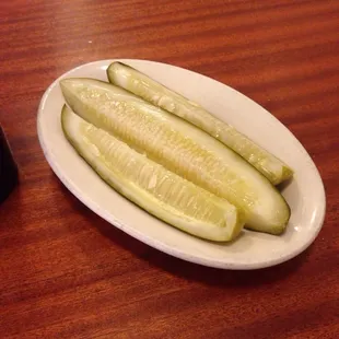 Pickles before the Murray&apos;s Delight.