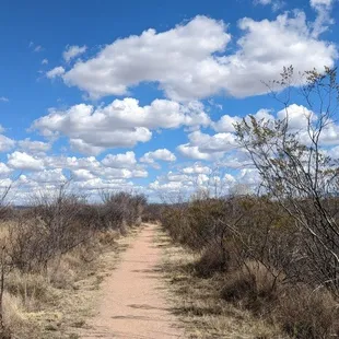 Entire trail is wide dirt trail