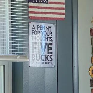 I&apos;m not offended, I&apos;m an old Army guy, but for a family style restaurant I also don&apos;t want to explain it to grandchildren.