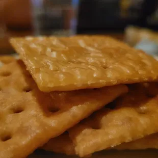 Fried Saltines (for Beef Tartare)
