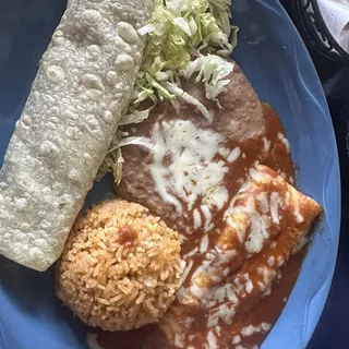 15. Enchilada and Burrito Combo