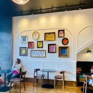 Love the art and the open space.