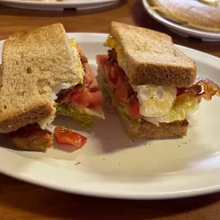BLT with fried egg
