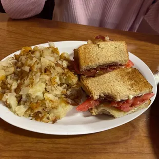 BLT with hash browns