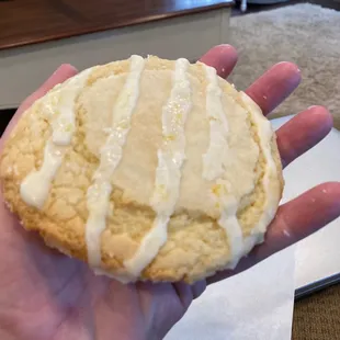 Lemon cookies bigger than you can hold!
