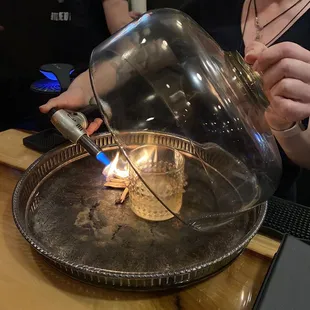 Smoking my husband's favorite drink