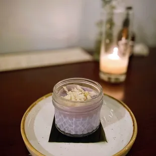 ube panna cotta