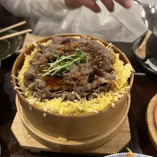 Beef wappa with egg